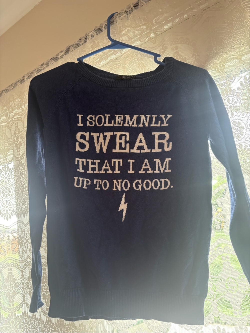 Harry Potter Navy and White Knit Sweater